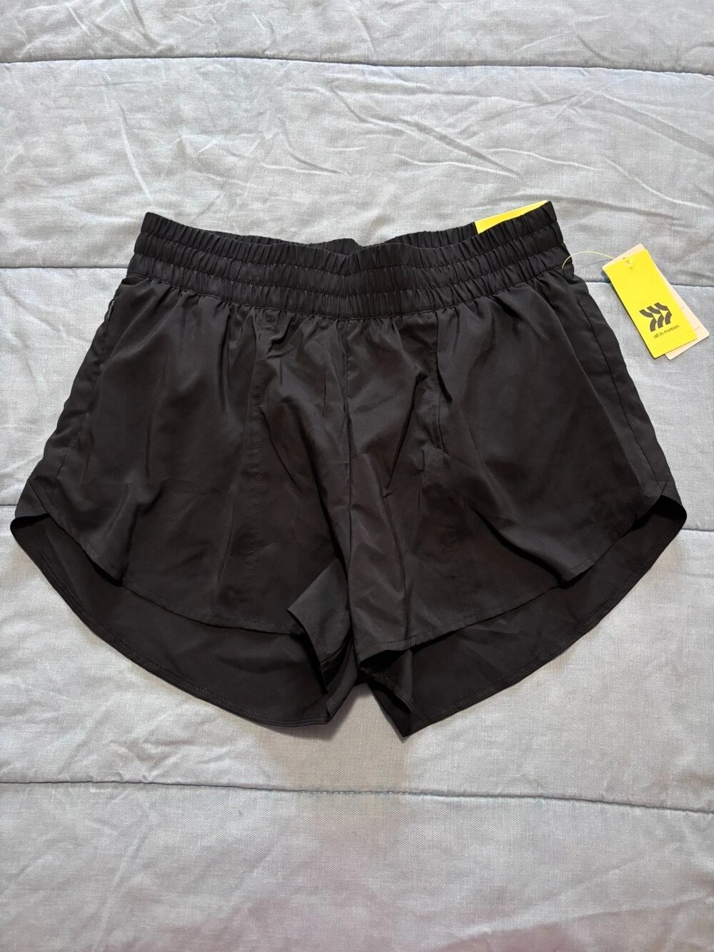 All in Motion Womens Black 3'' Inseam Run Shorts Size Medium